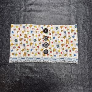 Colorful Buttoned Handmade Tube Top